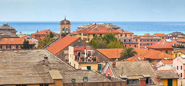 Chiavari in the Liguria Region of Italy